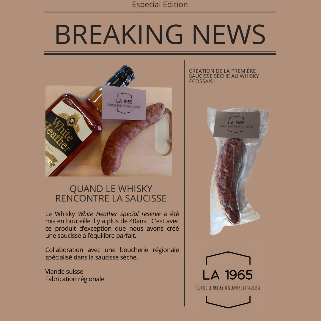 La 1965 saucisse de porc au Whisky